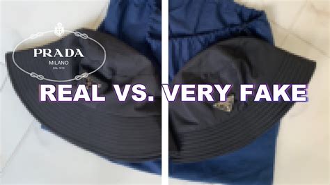 prada bucket hat real vs fake